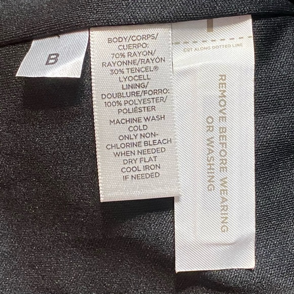 LOFT Black & Off White Tweed Sleeveless Shift Dress 
Size S - Picture 6 of 9